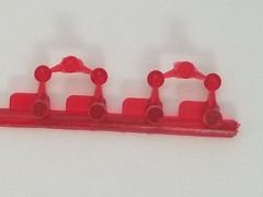 1960 Chevy Nomad Station Wagon STOCK (R1) TAILLIGHTS from AMT 1:25 Model Kit 60