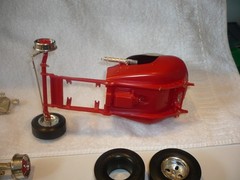 Vintage Model Amt Tom Danel Red Baron for parts or restore free shipping