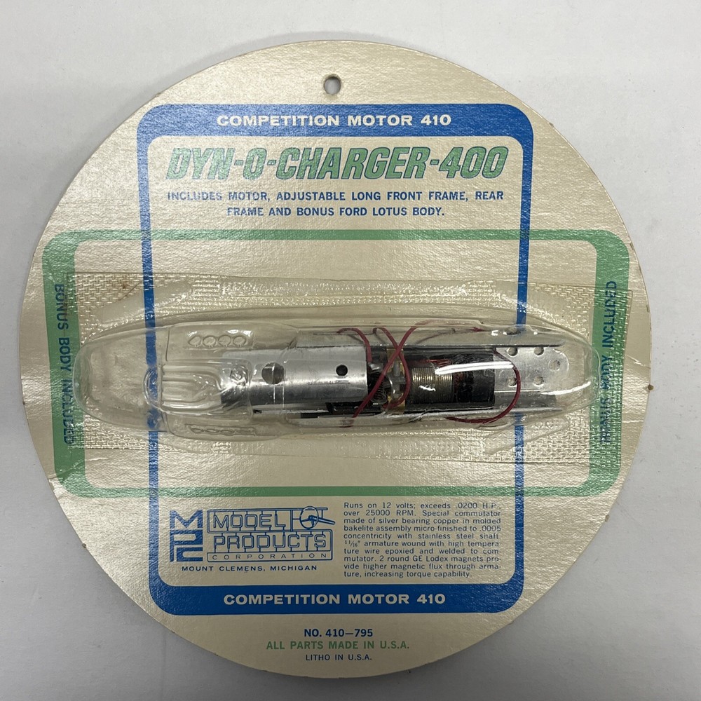 DYN-O-CHARGER-400 COMPETITION MOTOR 410 NO. 410 – 795. Runs On 12 Volts. GB6