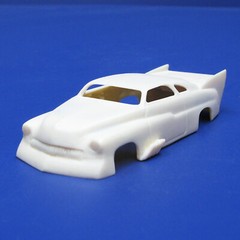 JFSL10 H:O ’49 Merc Super Pro Mod open wheel well resin slot car J Flintstone