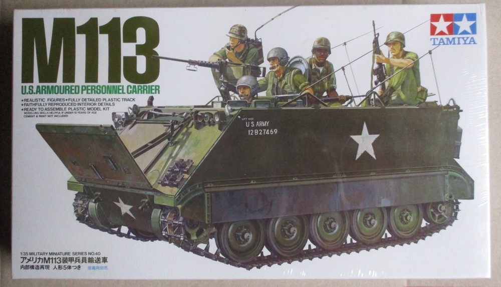 Tamiya US M 113 Armor Personnel Carrier 1/35 Vietnam Transport Model Kit SEALED
