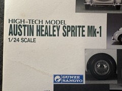 Gunze Sangyo 1/24 Austin Healy Sprite Mk-1 High-Tech Model Kit Prod 1985 NEW VTG