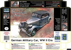 Master Box 35100 1/35 German military car Type 170V Tourenwagen 4Türen 1937-1940