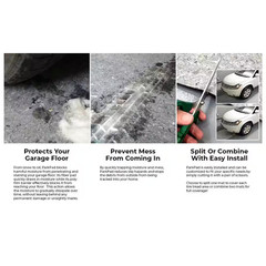 3 Ft. W X 16.66 Ft. L Park Pad Recycled Carpet Fiber Absorbent Pad for Garage Fl