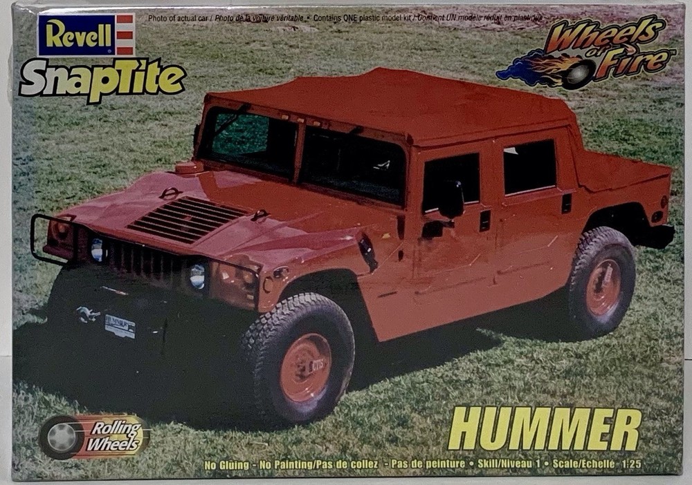 REVELL Snaptite Hummer 1:25 Scale Plastic Model Kit