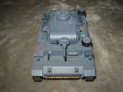 Built 231 German short Barrel Tank 6-1/4 inches long Well Built & Painted Ex