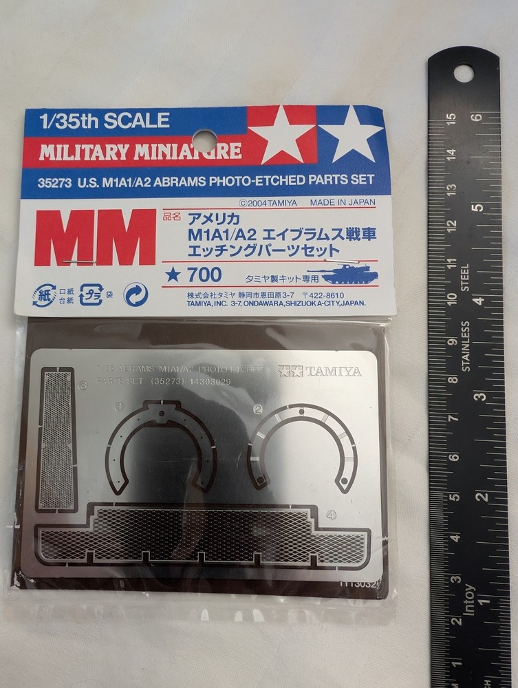 Tamiya 1/35 35273 US M1A1/M1A2 Abrams Photo Etched Parts Set