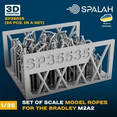 SPALAH 35535 1/35 Set of scale models “Ropes for the Bradley M2A2”, (24 pcs.)