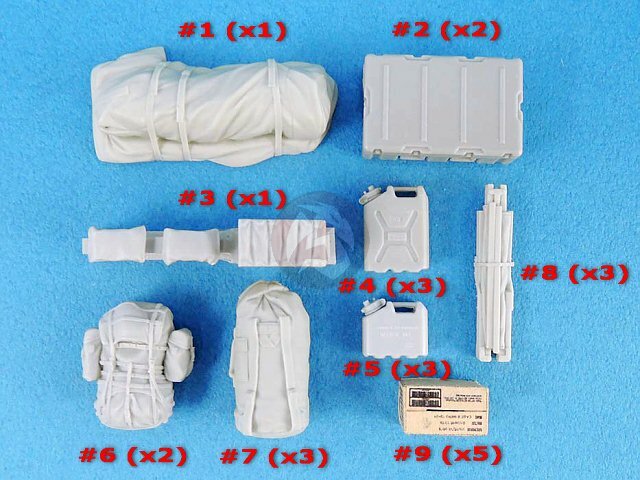 Legend 1/35 US Army Modern AFV / Tank Stowage and Accessories Set S1 LF1418