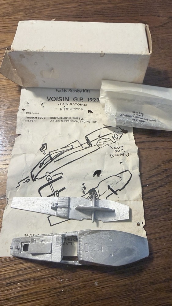 Paddy Stanley Voisin GP 1923 Laboratoire 1:43 White Metal Model Kit Vintage #23