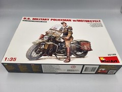 Miniart 35168 1/35 U.S. Military Policeman W/motorcycle