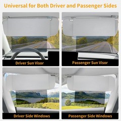 Uxcer Polarized Sun Visor Extender UV400 PC Lens Gray Sunshade Blocker