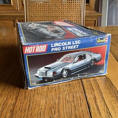 Revell Hot Rod Lincoln LSC Pro Street Kit #7456 1990 STARTED/INCOMPLETE