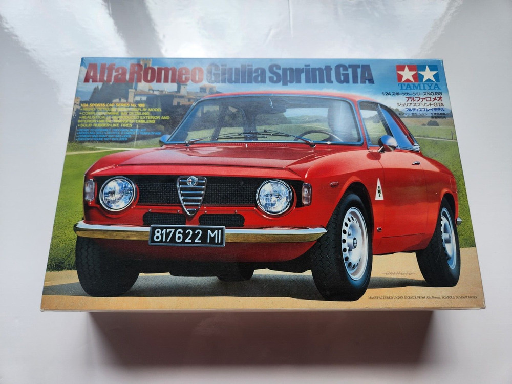 Tamiya 1/24 Alfa Romeo Giulia Sprint GTA Sports Car Series No.188 Display model