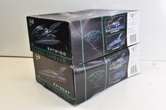 Vintage Revell Batman Forever Model Kit Lot: Batwing And Batboat- 1995- Open Box