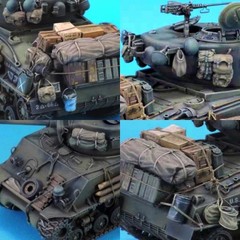 1/35 Cast Resin Sherman Rage M4 Tank Armored Fighting Vehicle External Equipm…