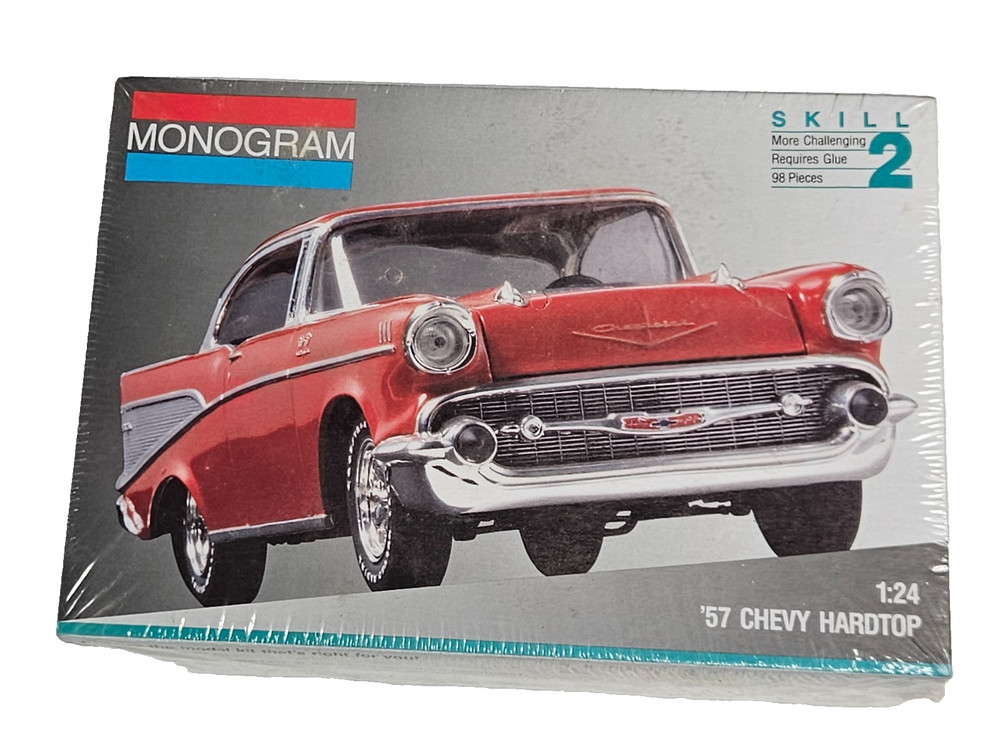 Revell Monogram 1957 Chevy Chevrolet Hardtop Kit 1:24 #2225 NIB Vintage Sealed
