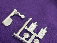 66 Ford Mustang GT GAS / FUEL CAP & LICENSE PLATES from AMT 1:25 Model Kit 1966