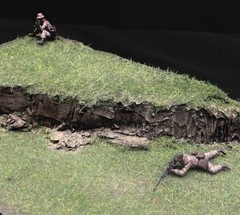 1/35 Scale Military Diorama Base Terrain Display Model Soldiers Figures Diecast