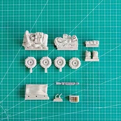 1/35 Scale Die-Cast Resin Model Assembled Kit US Jeep Accessories Set (No Car…