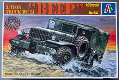 Italeri 237 Beep 3/4 Ton Truck WC 51 1:35 Scale Model Kit 1/35 Testor