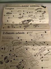Vintage Annual AMT 1965 Ford Galaxie Ht Model Kit Instructions Sheet