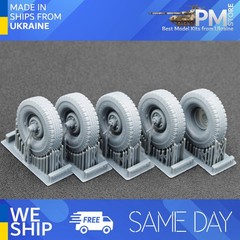 ScaleX WM-35007S 1/35 UAZ 469 Sagged wheel set for Trumpeter