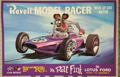 Ed “Big Daddy” Roth Mr. Gasser and Rat Fink Slot Car Box Art Posters set 16×24