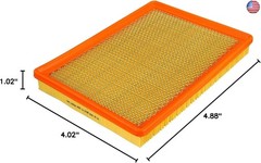 FRAM Extra Guard CA9838 Replacement Engine Air Filter for Select Chrysler and