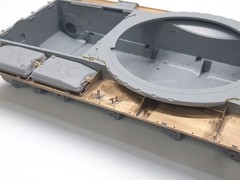 1:35 PE Detail Set Fender Shelves for scale model T 62 Zvezda