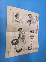 Vtg AMT 1929 Ford Model A Trophy Series 3-in-1 Instruction Sheet Only Original