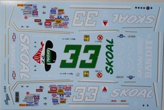 NASCAR DECAL #33 BANDIT 1987 CHEVROLET MONTE CARLO HARRY GANT 1/24 POWERSLIDE
