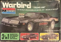 Warbird 85 Trans Am SMOKED T-TOP GLASS 120 1620F Monogram 1/24 Model Car Parts