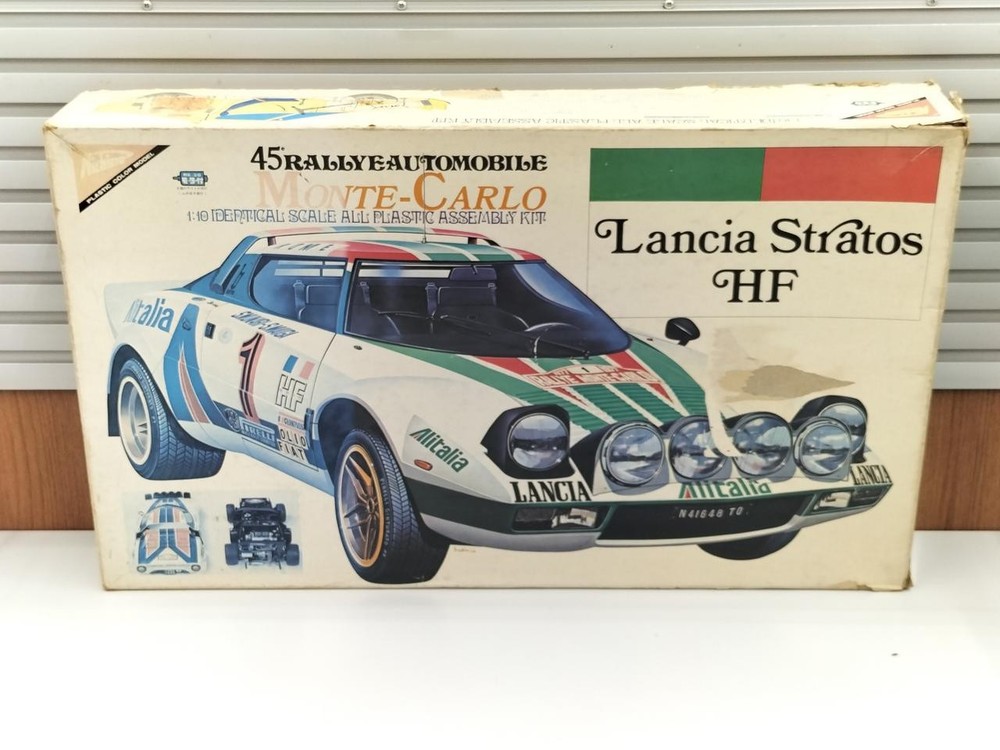 Nichimo 1/10 Lancia Stratos HF Motorized Plastic Model Kit Vintage Japan Boxed