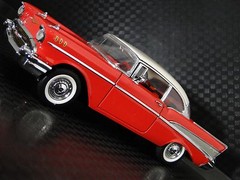 57 Chevy 1957 Chevrolet Built Vintage Car 1 24 Red BelAir 12 Model 56 18 1955 55