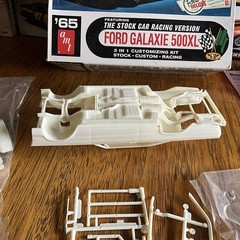 AMT ’65 Ford Galaxie 500XL 3-in-1 Kit Stock Car INCOMPLETE Missing Decals