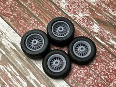 1/24 Scale: 15-inch “Western Cyclone II” Resin Wheels W/ Wide Rear Tires