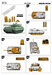 SSMODEL SS72789 1/72 25mm Military Model Parts Argentina TAM 2IP Light Tank