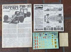 Tamiya Ferrari F189 Early Version model kit – Partially Assembled