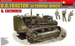 MiniArt Models 1/35 US Tractor w/Towing Winch &Crewmen