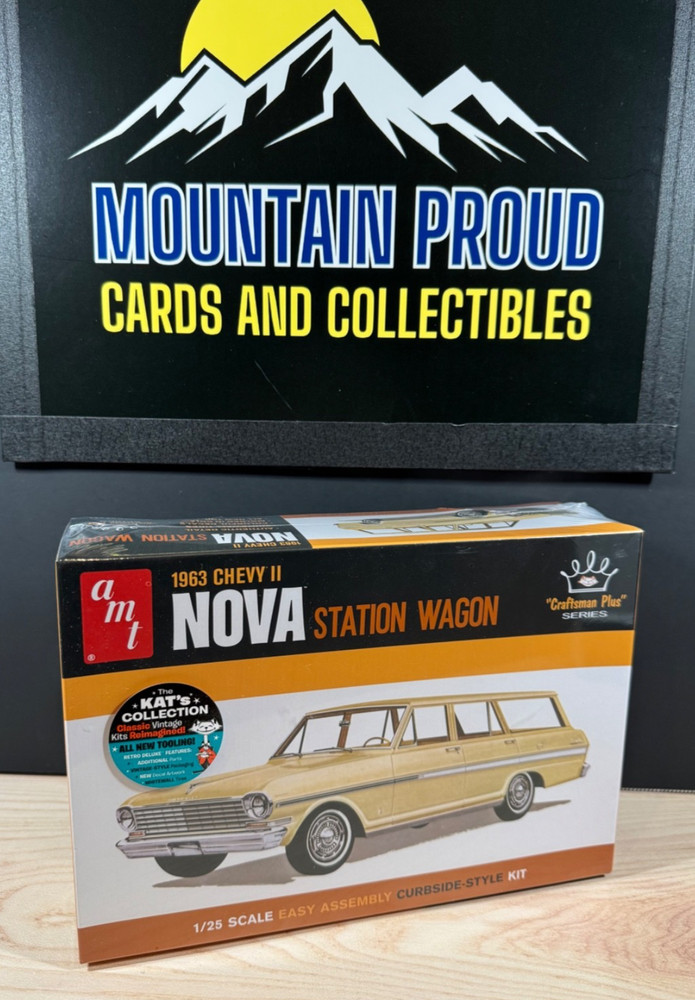 AMT – 1963 CHEVY II NOVA STATION WAGON – 1:25 SCALE KIT – FACTORY SEALED NEW