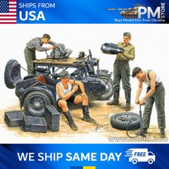 Master Box 3560 German Motorcycle Repair Crew 1/35