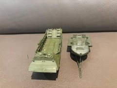 1/87 HO scale Soviet PTS-2 amphibious transporter w/PKP amphibious trailer