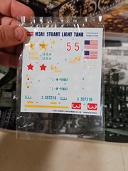 Academy Hobby Model Kits 1/35 Scale U S M3A1 Stuart Light Tank 1398 NEARLY BUILT