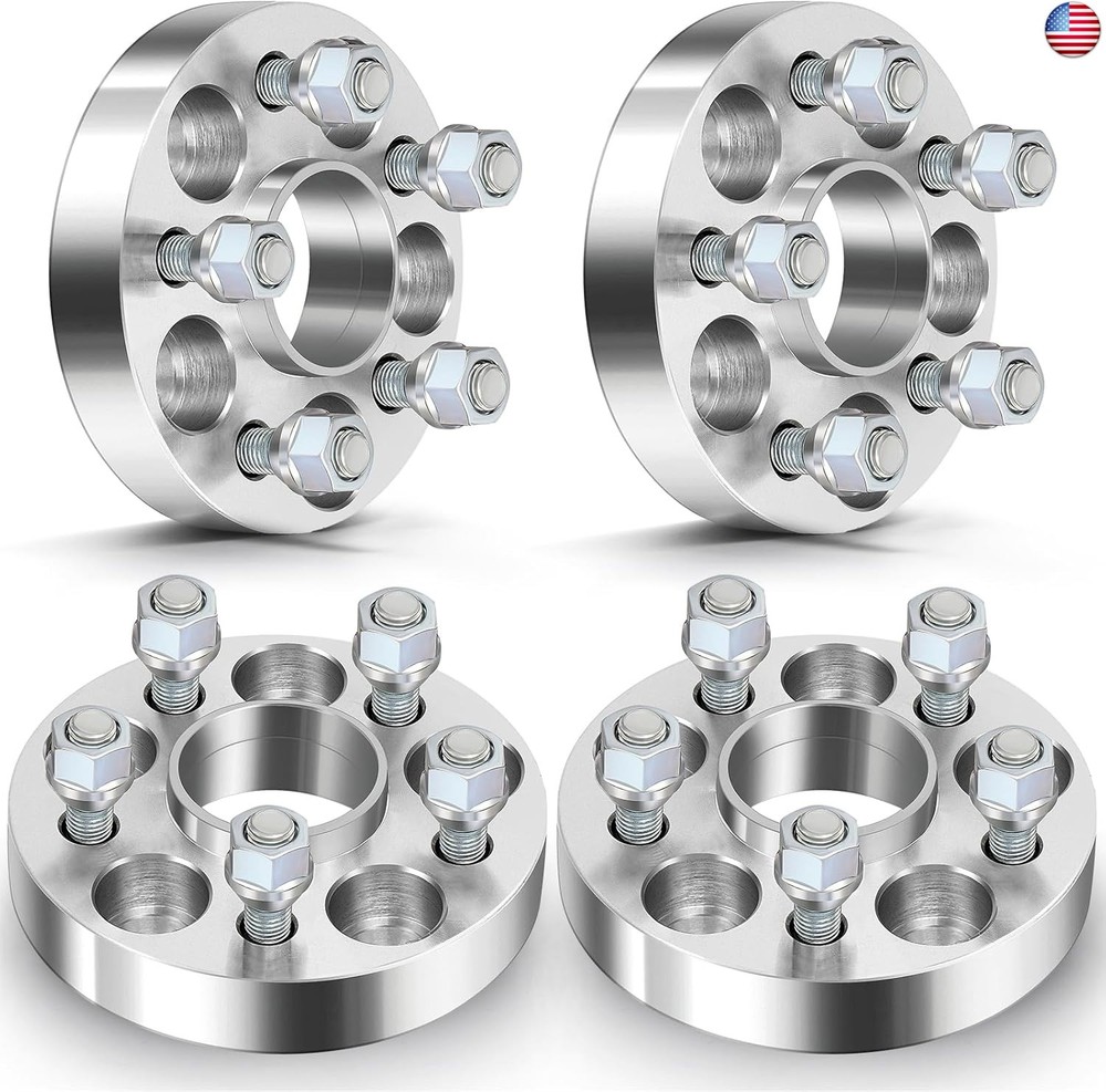 ECCPP 4PCS 5 Lug 1 inch Hubcentric Wheel Spacers 5x100mm to 5x100mm 57.1 bore