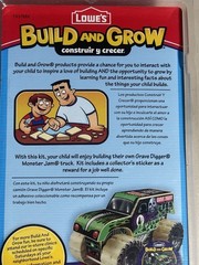 Grave Digger Monster Jam Wooden Truck Kit Lowes Build & Grow 2017 New Old Stock