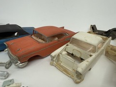Huge Vintage Junkyard 1/25 Scale Model Plastic Cars Lot Parts 1970s