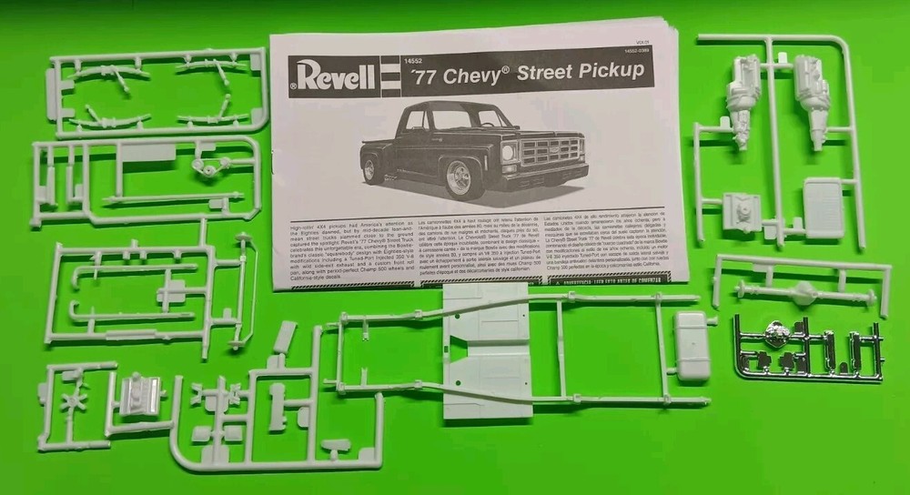 77 Chevy Street Pickup Truck 1/25 Frame Drop Front Axle Quick Change Rear End