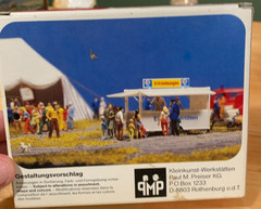 Rare Preiser HO Modell Kit #1136 Mercedes LA 1924 Showman’s Lorry w/Crane NIB