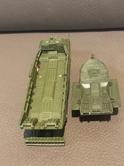 1/87 HO scale Soviet PTS-2 amphibious transporter w/PKP amphibious trailer